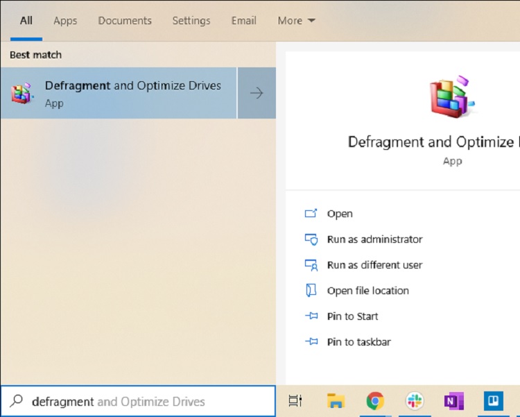 Defragment and Optimize Driver